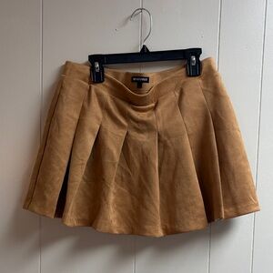 Chic Camel Skater Skirt